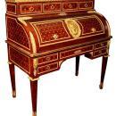 Antique French Louis XVI Style Bureau a Cylindre Cylinder Rolltop Desk