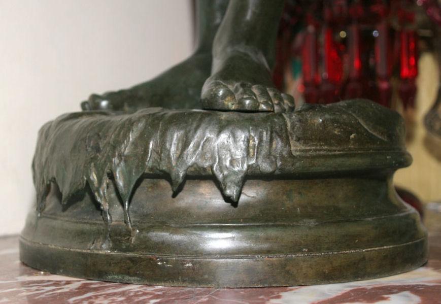 Bronze Statue of Female Diving Swimmer Bather After La Tuffolina by Odoardo Tabacchi