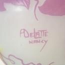 Andre Delatte Nancy French Violet Cameo Glass Vase