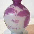 Andre Delatte Nancy French Violet Cameo Glass Vase