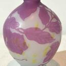 Andre Delatte Nancy French Violet Cameo Glass Vase