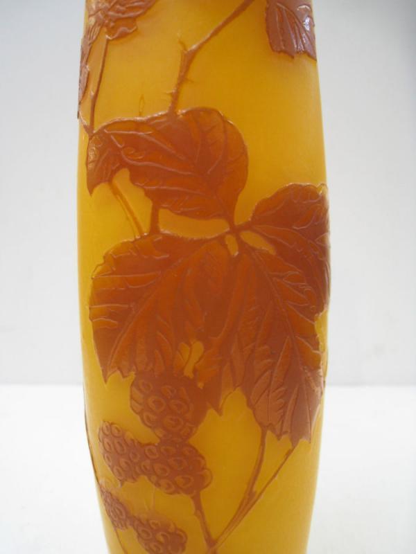 Antique Harrach Bohemian Czech Cameo Glass Vase