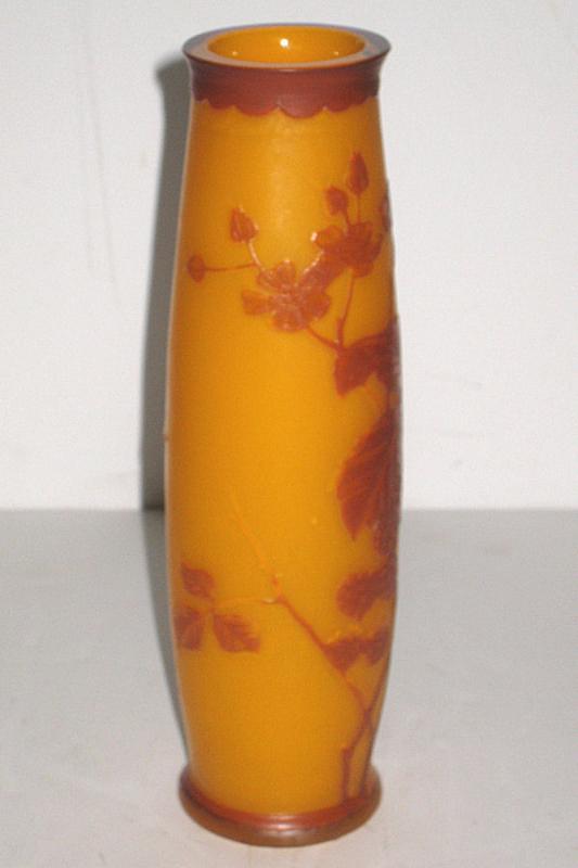 Antique Harrach Bohemian Czech Cameo Glass Vase