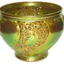 Zsolnay Hungarian Art Nouveau Lustre Glaze Centerpiece Bowl