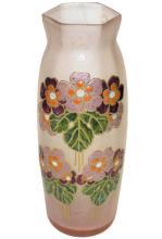 French Legras Art Nouveau Arts & Crafts Period Enameled Glass Vase