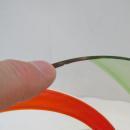 Venini Mid-Century Red & Green Glass Hurricane