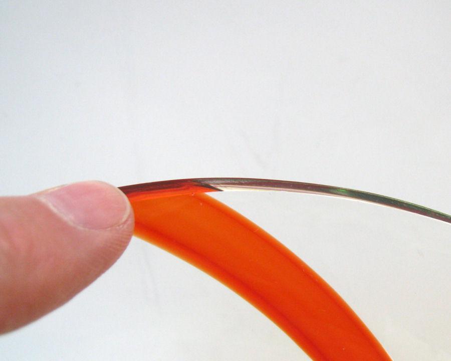 Venini Mid-Century Red & Green Glass Hurricane