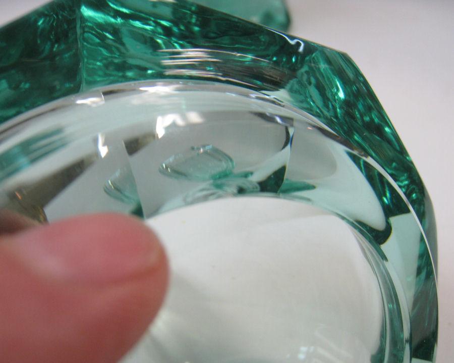 Josef Hoffmann Wiener Werkstatte Glass Urn Vase for Moser