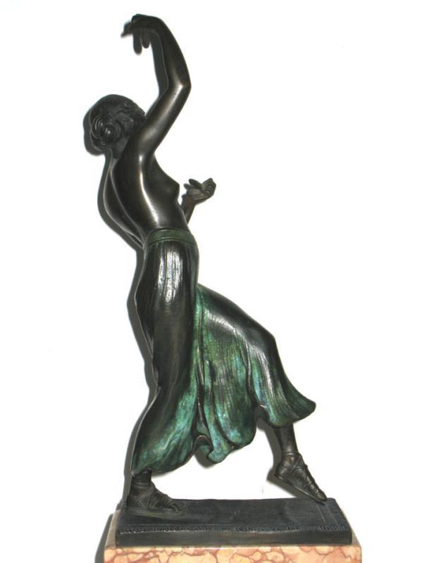 Charles Holand von Hohenstaufen Spanish Flamenco Dancer Bronze Sculpture