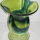 Mid-Century Modern Goran or Ann Warff Swedish Glass Vase for Kosta Boda