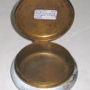 Antique Austrian Enamel Round Jewelry Dresser Box Jar