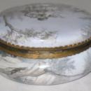 Antique Austrian Enamel Round Jewelry Dresser Box Jar