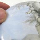 Antique Austrian Enamel Round Jewelry Dresser Box Jar