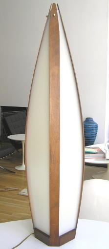 Danish Scandinavian Mid-Century Modern Teak Table Lamp