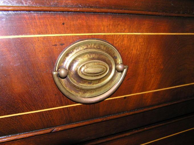Antique American Chippendale Federal Mahogany Chest