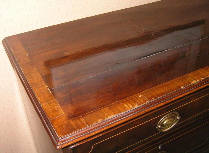 Antique American Chippendale Federal Mahogany Chest