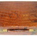 Art Deco Period Vanity Travel Case in Crocodile Leather by Asprey