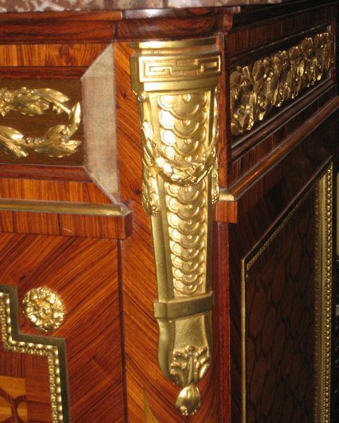 Antique Louis XVI Style Commode Side Cabinet Sideboard