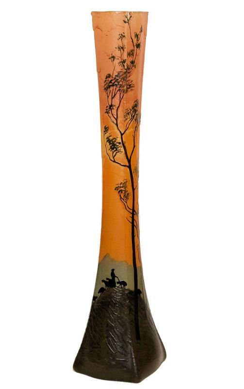 Legras Antique French Cameo Glass Vase
