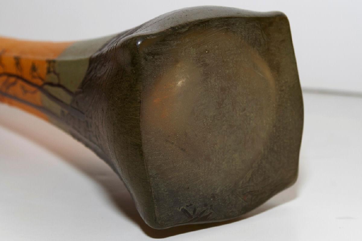Legras Antique French Cameo Glass Vase