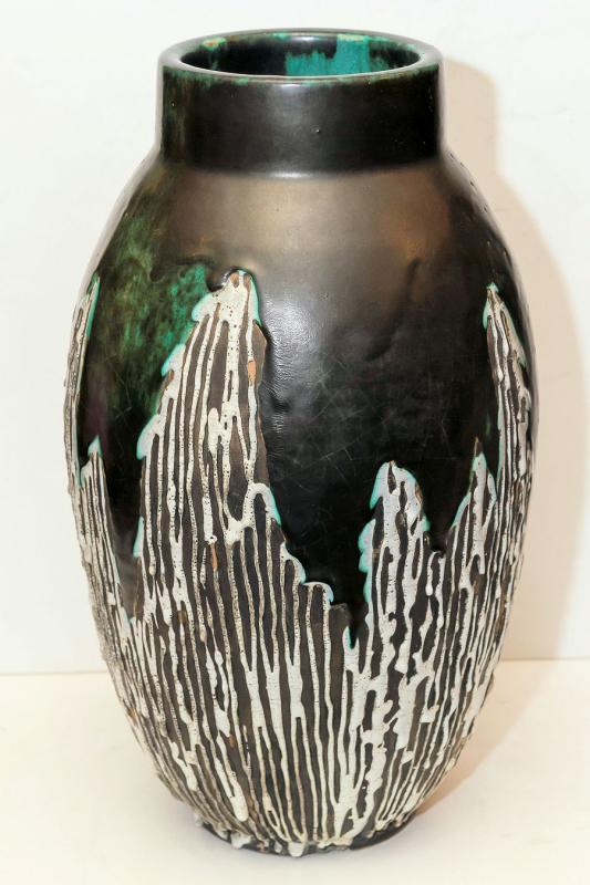 French Art Deco Period Ceramic Vase by Felix Gete for Ceramique d'Art d Bordeaux (CAB)