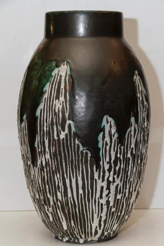 French Art Deco Period Ceramic Vase by Felix Gete for Ceramique d'Art d Bordeaux (CAB)