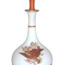 Antique Roman Greek Revival English Bristol Milk Glass Perfume Bottle Decanter