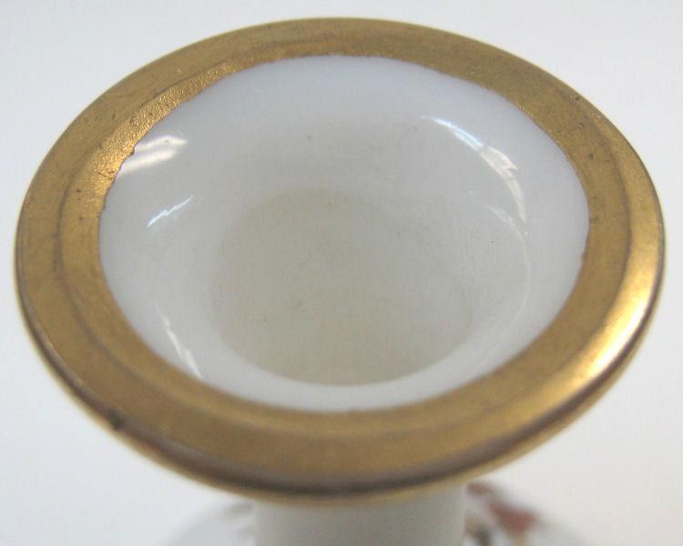 Antique Roman Greek Revival English Bristol Milk Glass Perfume Bottle Decanter