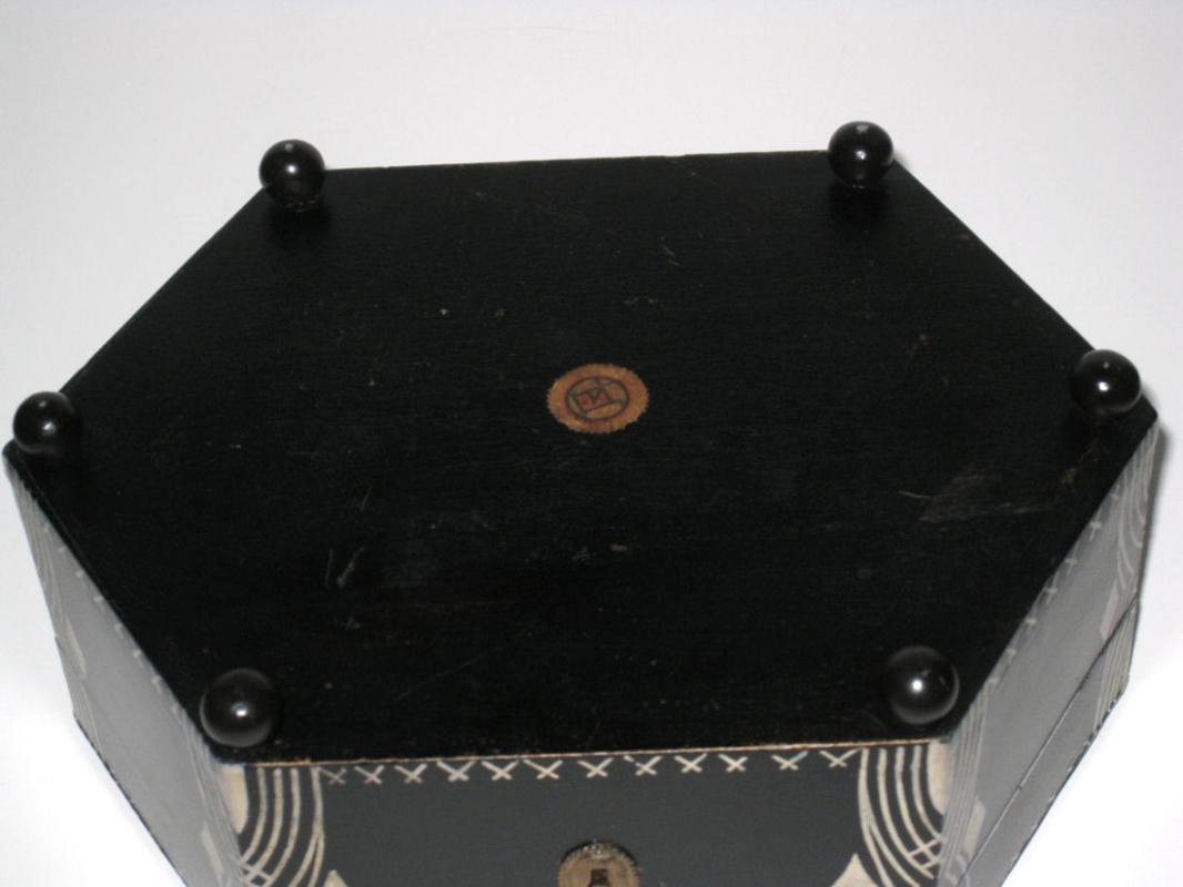 Dagobert Peche Attributed Secessionist Arts & Crafts Period Ebonized Jewelry Box