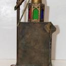 Vintage Orientalist Cold Painted Metal Lamp in Manner of Franz Bergman
