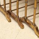 Set Vintage Gilt Brass Bamboo Leg Nesting Tables