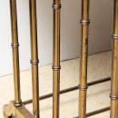 Set Vintage Gilt Brass Bamboo Leg Nesting Tables