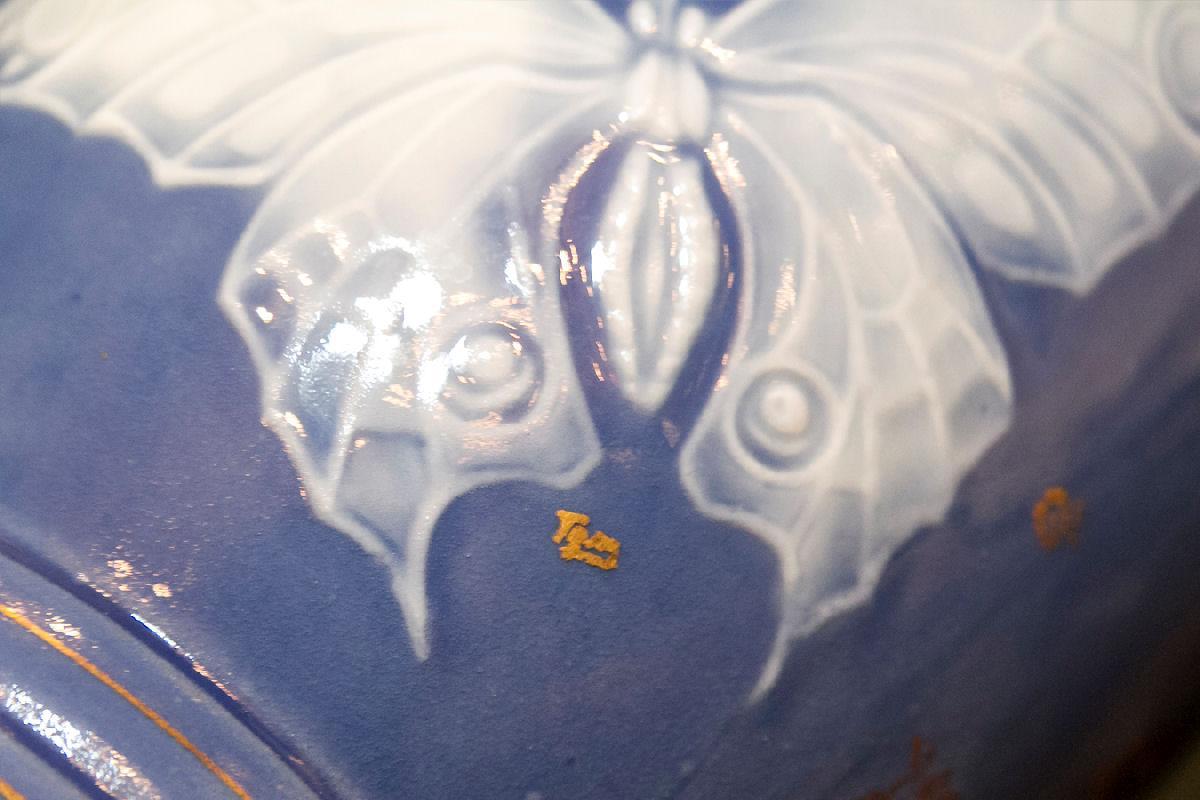 Pair Antique Pate-sur-pate Porcelain Table Lamps