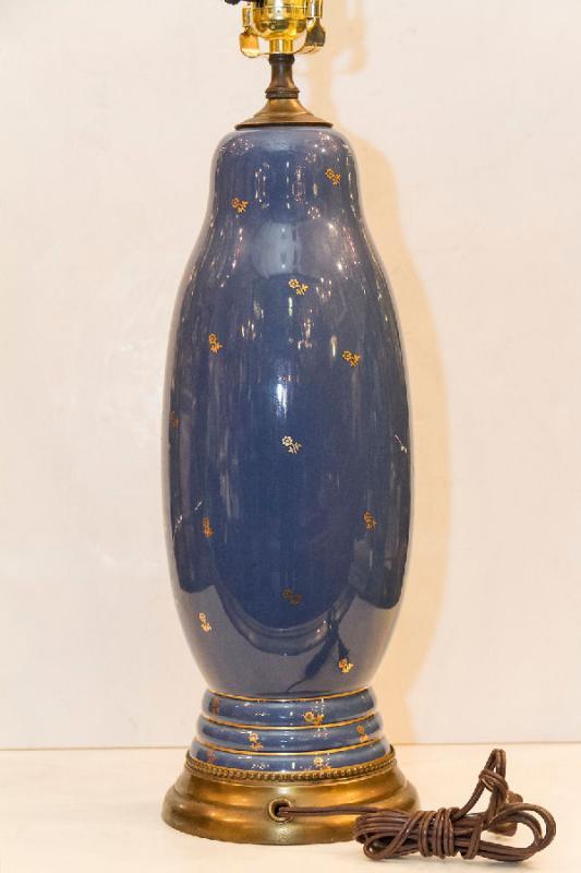 Pair Antique Pate-sur-pate Porcelain Table Lamps