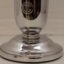 French Art Deco Chrome Plated Vase from French C.G.T. Oceanliner