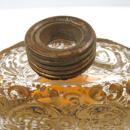 Antique Moser Bohemian Gilded Gilt Glass Flask