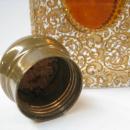 Antique Moser Bohemian Gilded Gilt Glass Flask