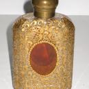 Antique Moser Bohemian Gilded Gilt Glass Flask