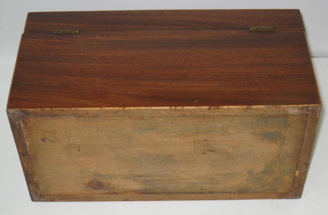 Antique English Regency Mahogany Tea Caddy