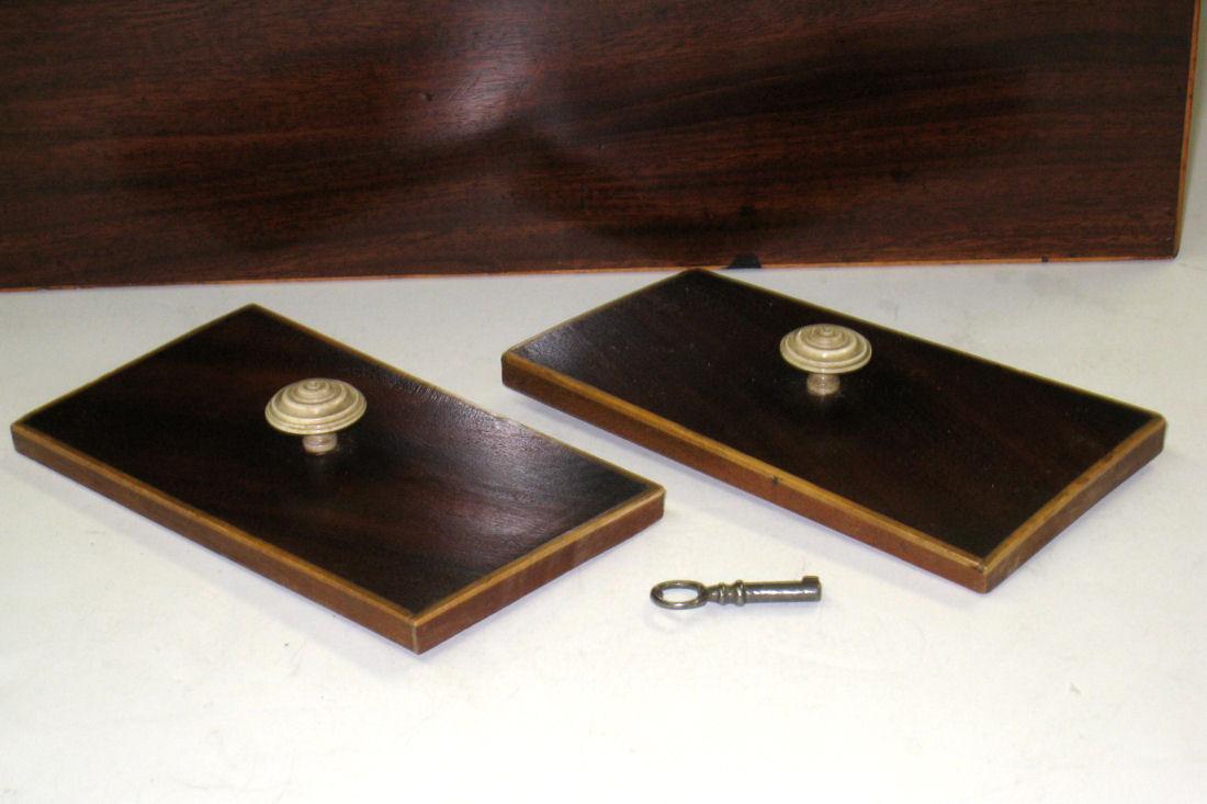 Antique English Regency Mahogany Tea Caddy