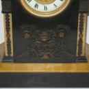 Antique French Neoclassical Marble & Bronze Mantel Clock Garniture from J.E. Caldwell of Philadelphia