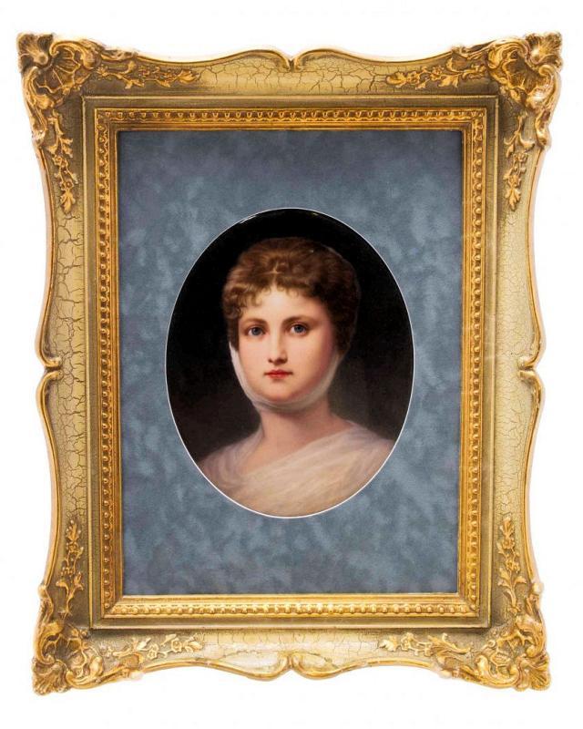 Prussian Queen Luise Porcelain KPM Plaque