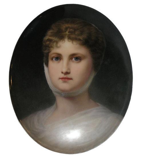 Prussian Queen Luise Porcelain KPM Plaque