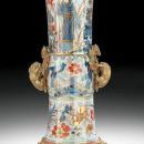 Antique Imari Porcelain Vase with Gilt Bronze Mounts