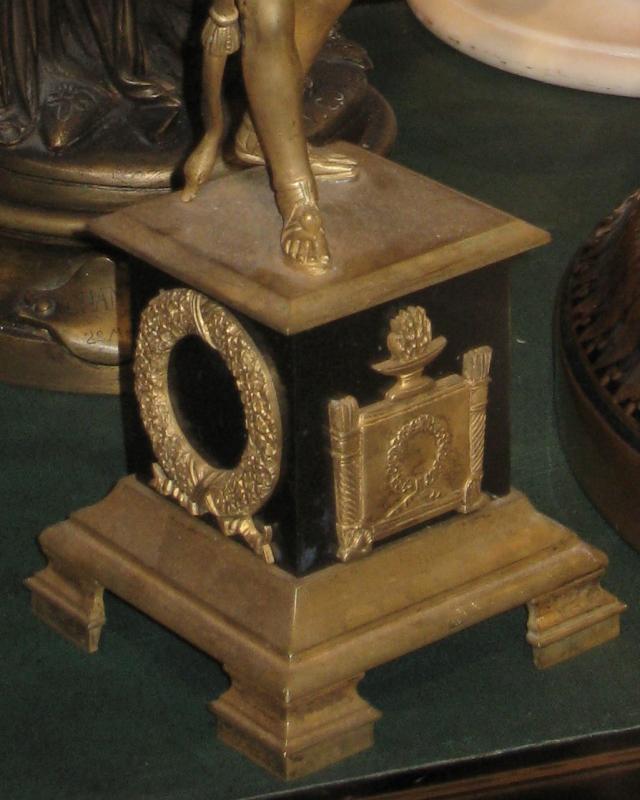 Pair Antique Empire Style Bronze Figural Candelabra