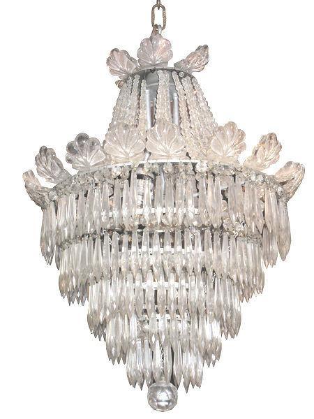 French Cascading Crystal Chandelier