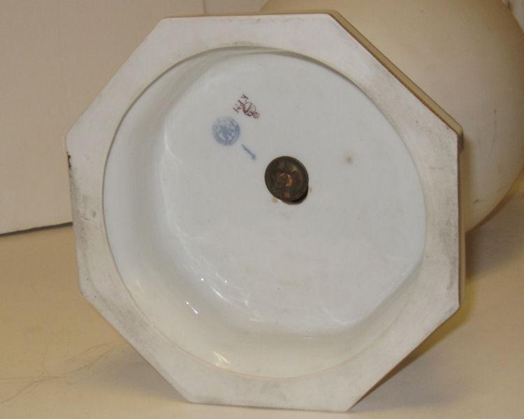 Pair of Antique Neoclassical Porcelain Vases by KPM