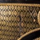 Napoleon III Bronze Mounted Ebonized Cabinet Bookcase with Brass Marquetry