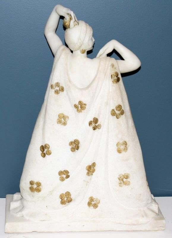 Marcel Louis Botinelly Art Deco Period Marble Figurine Sculpture