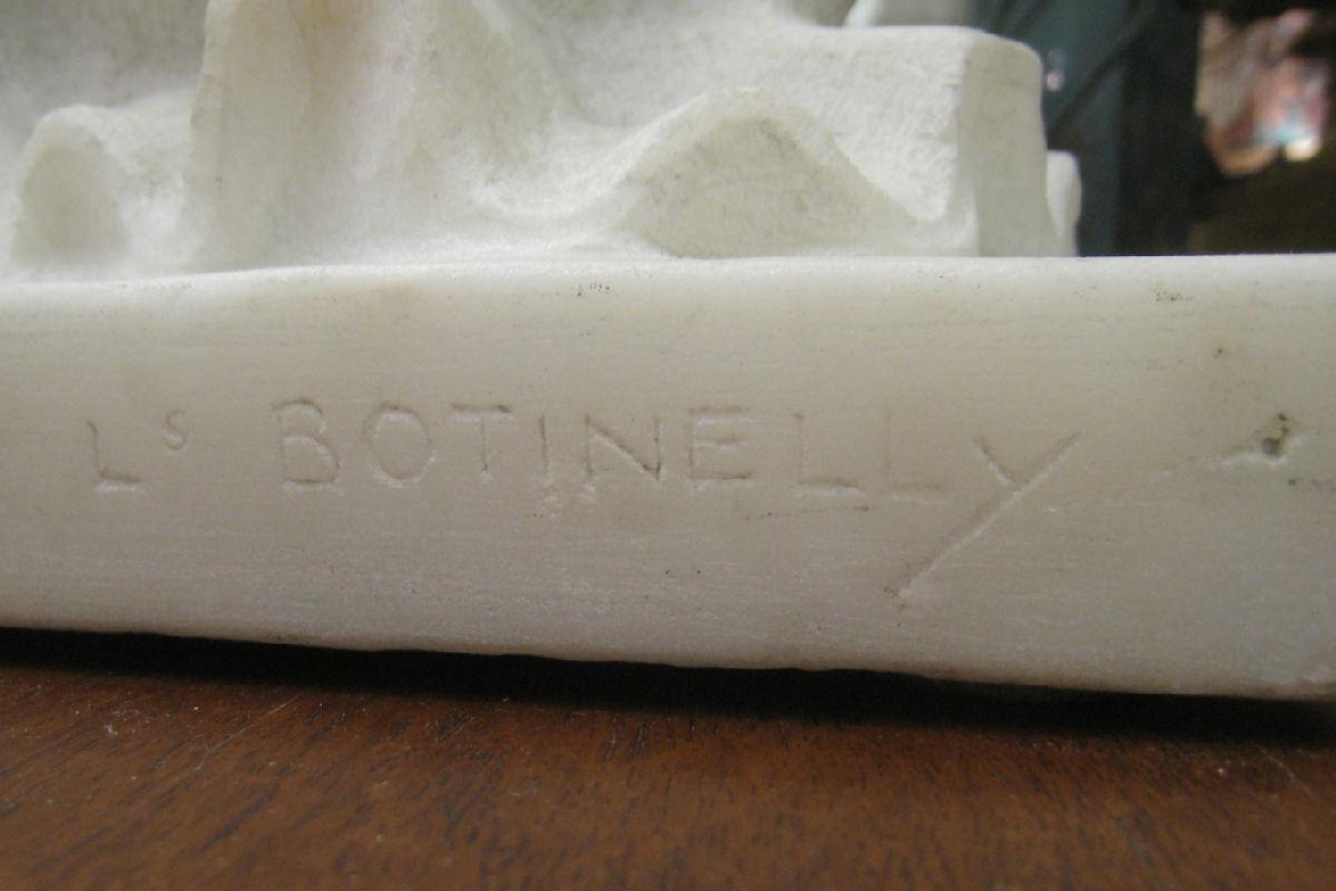 Marcel Louis Botinelly Art Deco Period Marble Figurine Sculpture